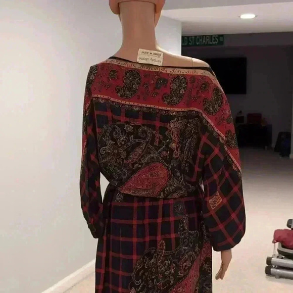 Vintage silk Neiman Marcus midi dress - Picture 7 of 12